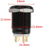 12mm Purple LED Light Momentary Push Button Switch