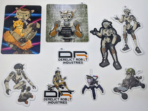 Derelict Robot Sticker Packs